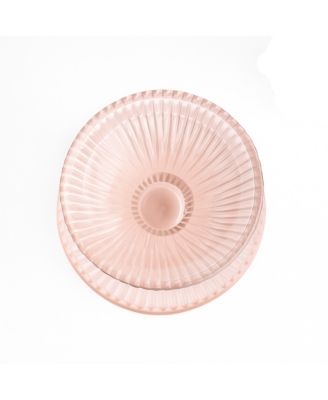  Pressed Pink Martini Glasses, Set of 4