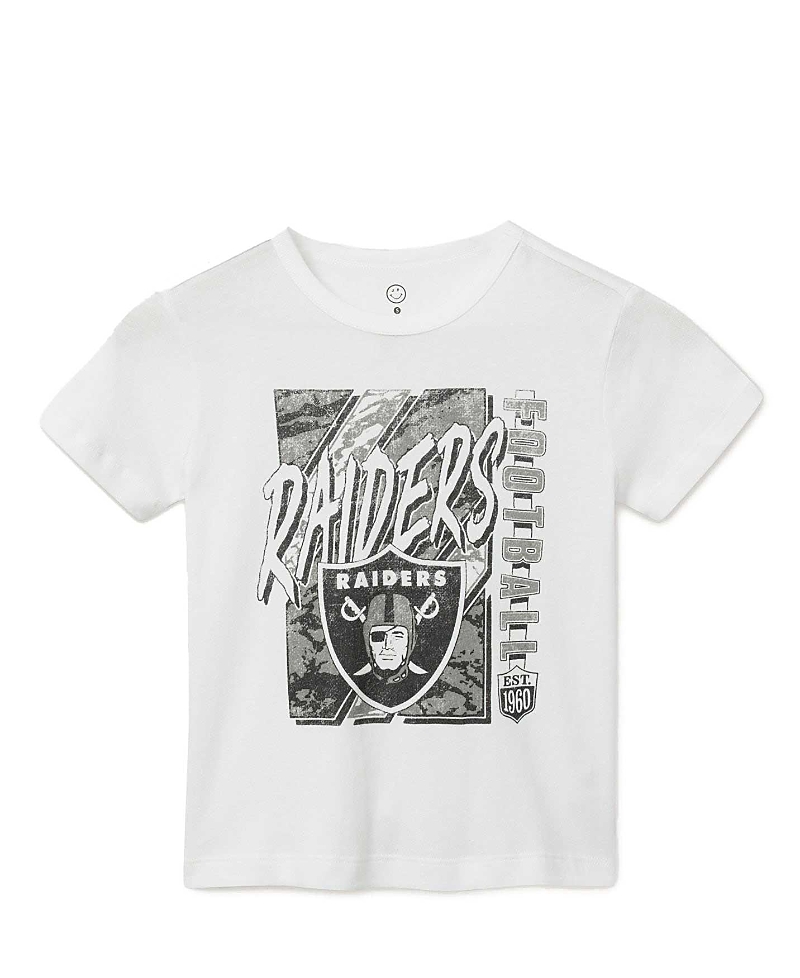 Junk Food Clothing Unisex Nfl Las Vegas Raiders Icon Tee - Little Kid, Big Kid In Black
