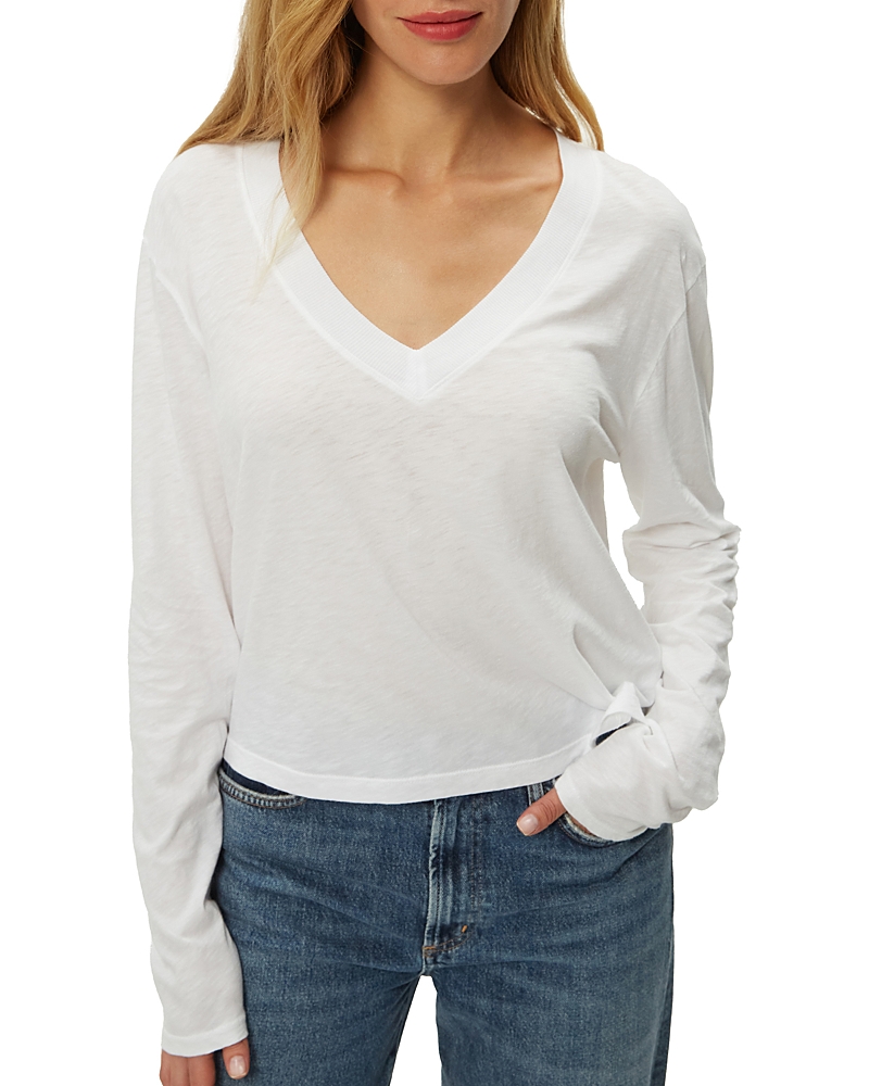 Michael Stars Brea Cropped V-Neck Tee