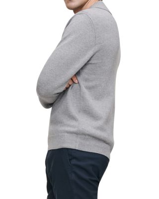 Long Sleeve Knit Polo Sweater