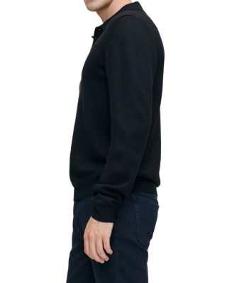 Long Sleeve Knit Polo Sweater