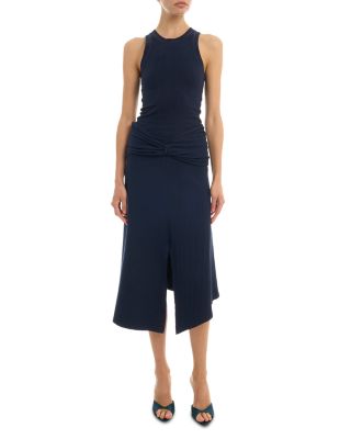 Twist Detail Midi Skirt