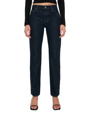 Greer Mid Rise Straight Jeans in Ondine
