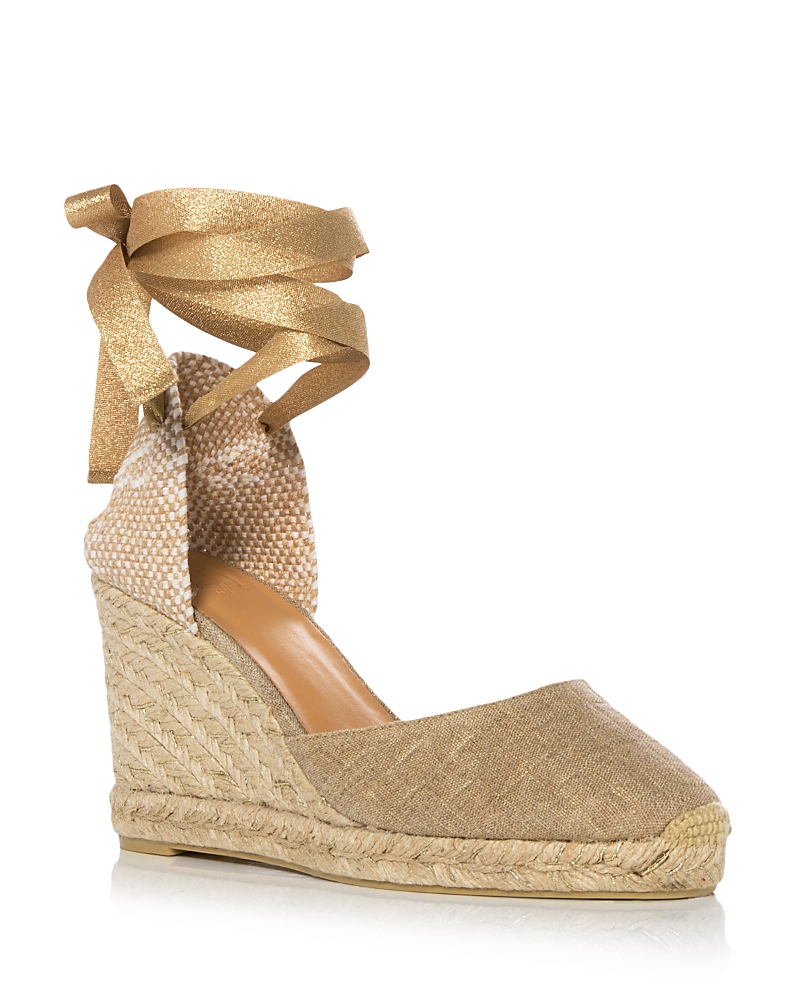 Castaner Women's Carina Ankle Tie Espadrille Wedges