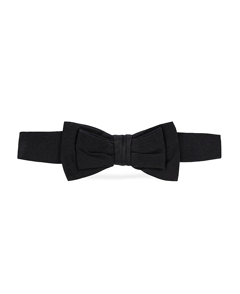 Hope & Henry Kids' Classic Sateen Bow Tie In Black