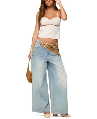 Ebba Cut Out Chiffon Top