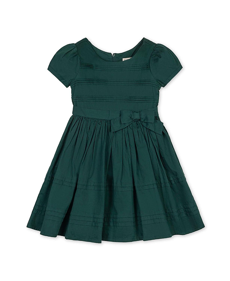 Hope & Henry Girls' Organic Special Occasion Pleated Sateen Party Dress - Little Kid, Big Kid