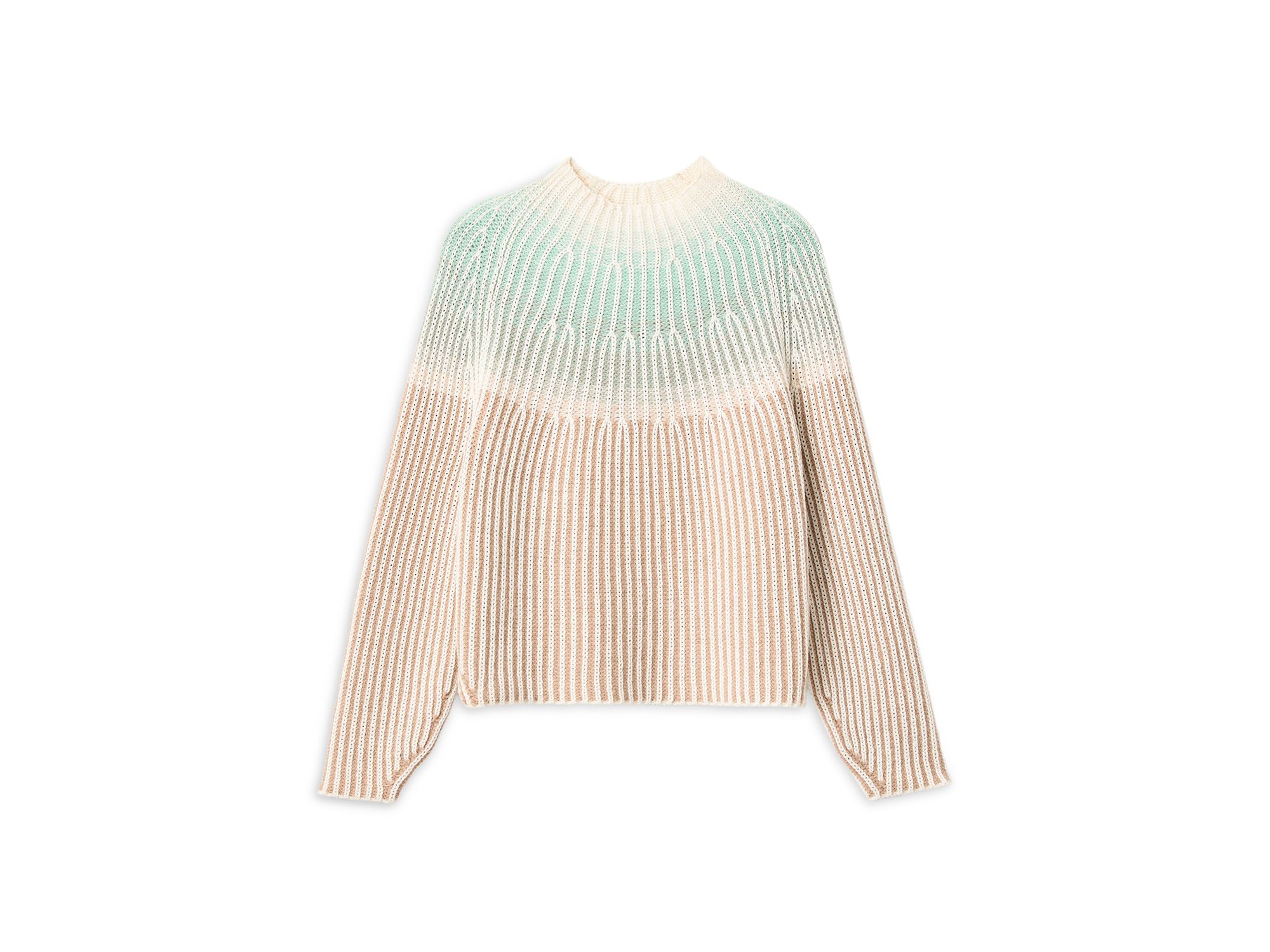 Cashmere Gradient Funnel Neck Sweater — Image 5