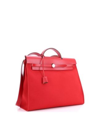 39 Herbag Zip Leather and Toile