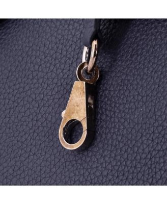 Kelly 28 Handbag Blue Togo with Palladium Hardware