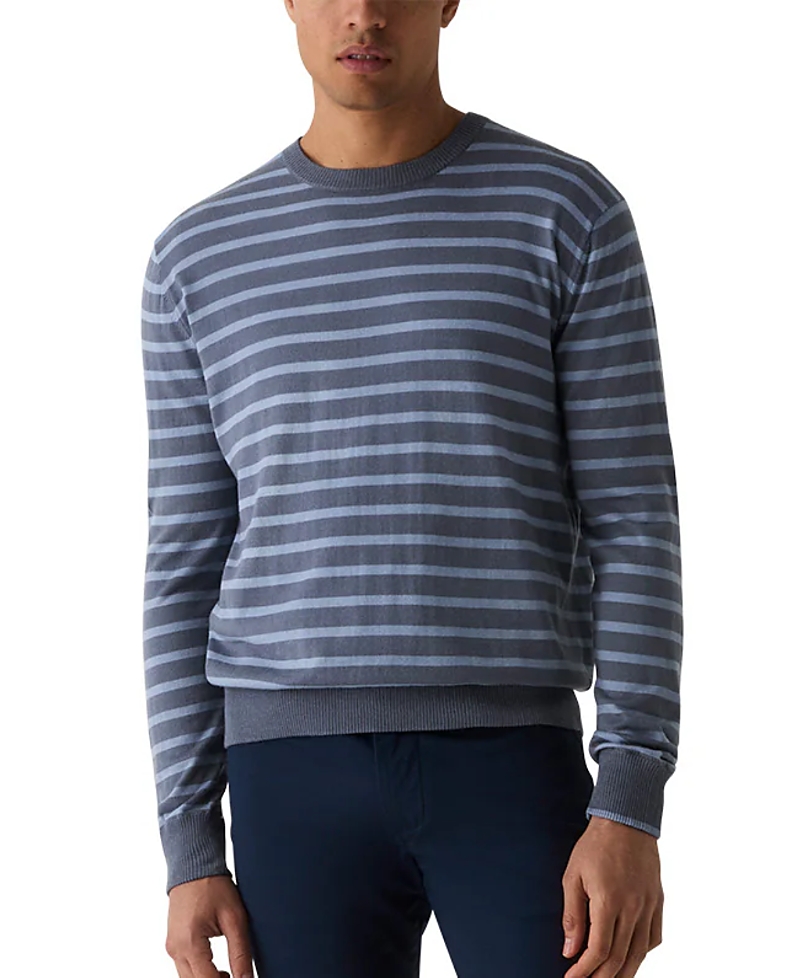 Greyson Clothiers Greyson Clotheirs Saratoga Striped Crew Neck Sweater