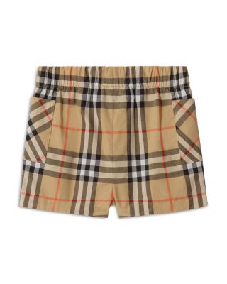 Unisex Carey Check Cotton Shirt & Shorts Set - Baby