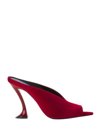 Women's Midnight Step Mule in Velvet