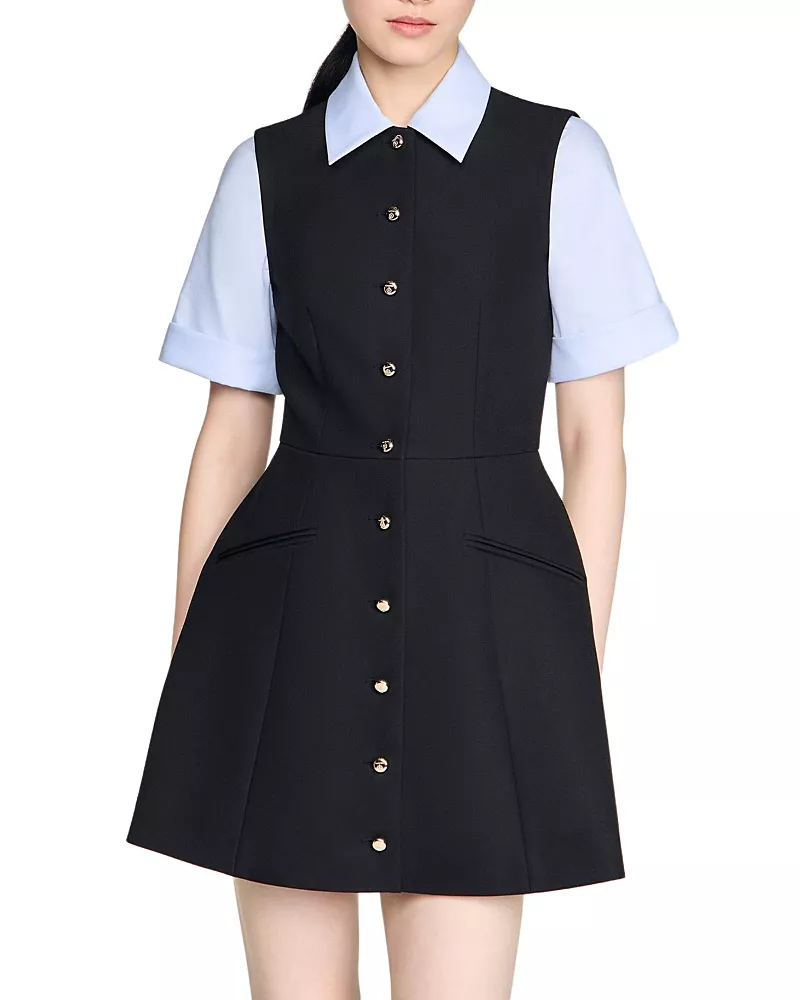 Sandro Two In One Mini Dress