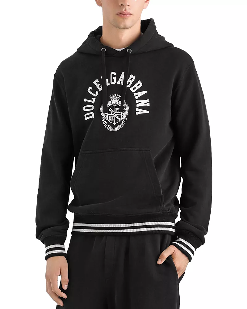 Dolce & Gabban Men's Logo Emblem Hoodie