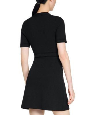 Sis Button Up Knit Short Dress