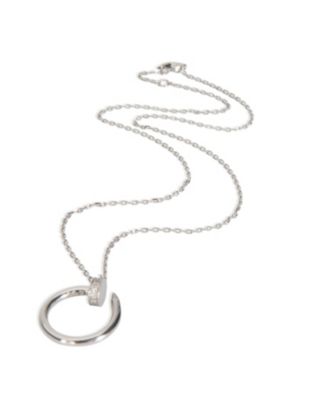 Juste Un Clou 18k White Gold Necklace, 16&amp;quot;