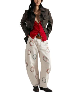 Good Luck Printed Relaxed Jeans in Watercolor