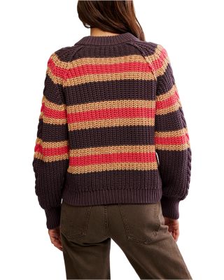 Frankie Cable Striped Sweater