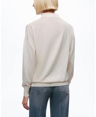  Relaxed Polo Knit Sweater