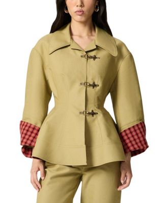  Buckle Front Fitted Jacket