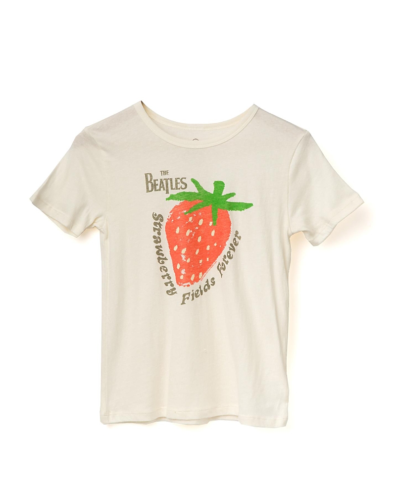 Junk Food Clothing Unisex The Beatles Strawberry Fields Forever Tee - Little Kid, Big Kid