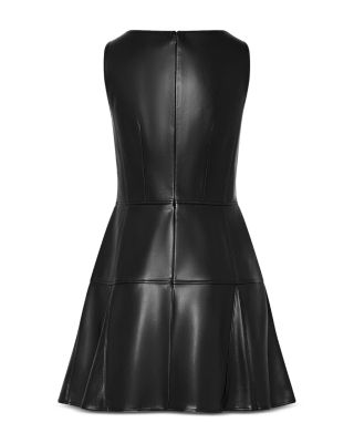 Faux Leather Mini Dress