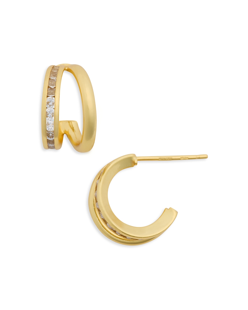Aqua Hoop Earrings - Exclusive