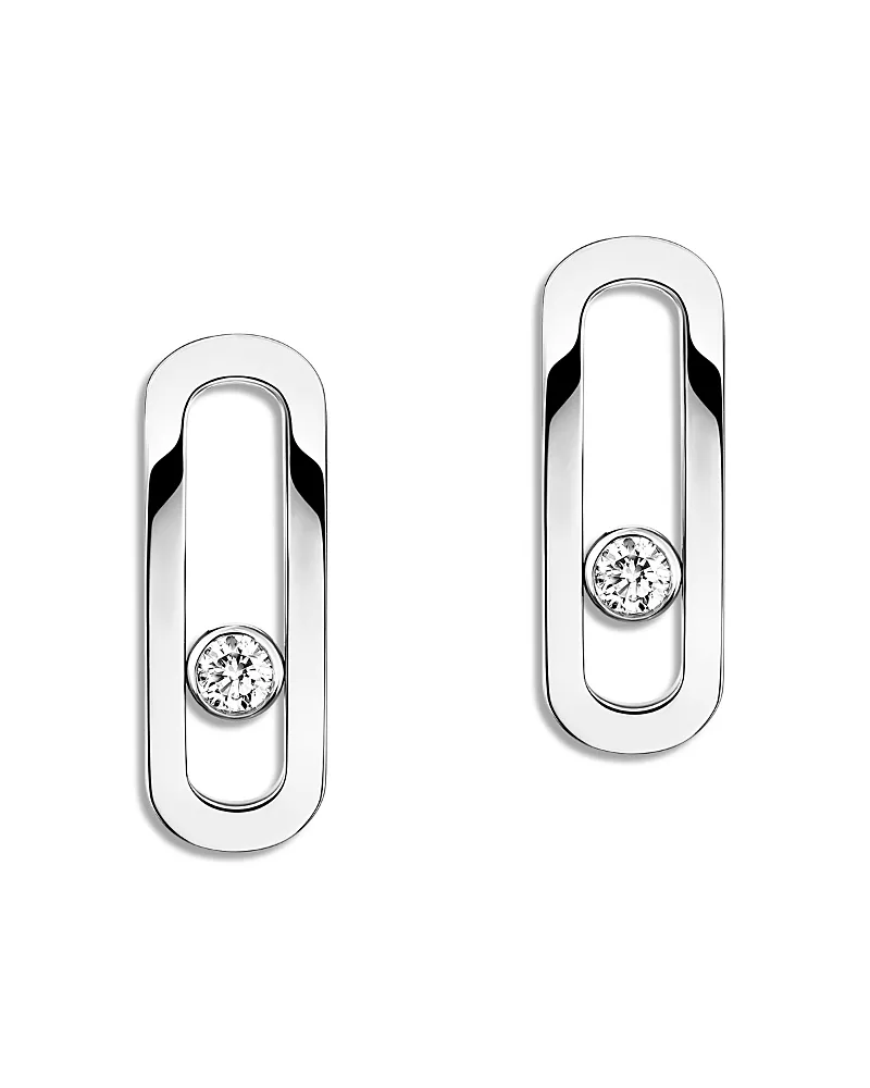 Messika 18K Gold Move Uno Diamond Oval Drop Earrings