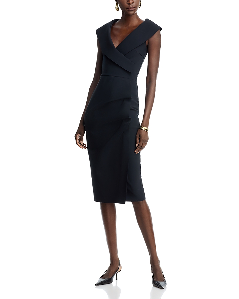Chiara Boni La Petite Robe Draped Faux Wrap Dress – Exclusive Chiara Boni La Petite Robe Draped Faux Wrap Dress – Exclusive