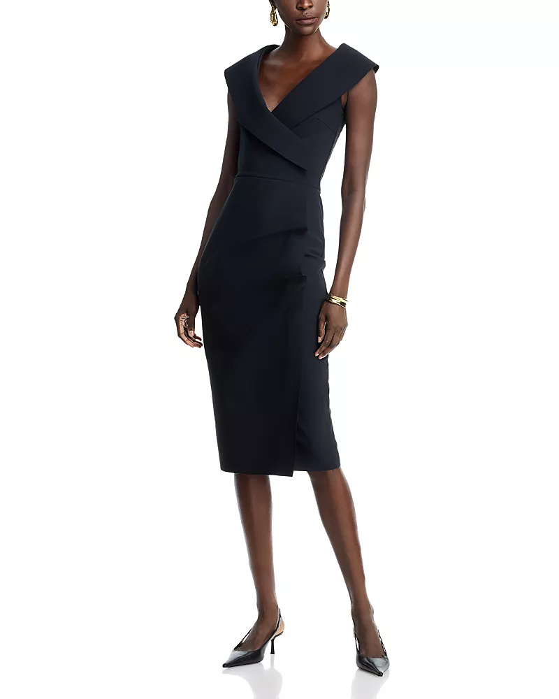 Chiara Boni La Petite Robe Draped Faux Wrap Dress - Exclusive