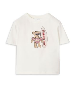 Girls' Cedar Teddy Surfer Bear Cotton Tee - Little Kid