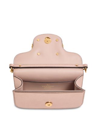 Small VLogo Leather Shoulder Bag