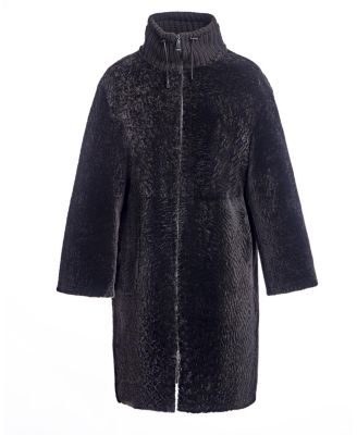  Shearling Lamb Walking Coat
