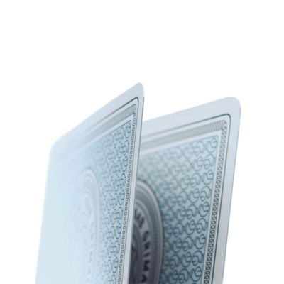 Dolphin Blue & Coral Red Playing Cards, Set of 2