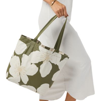 Market Stripe Reversible Tote Splash Proof Bag