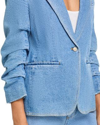 Denim Khloe Blazer & Tommy Straight Jeans in Zephyr