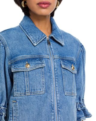 Holly Denim Jacket & Betsy Wide Leg Jeans in Blue Mirage