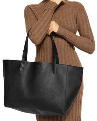 Violet Large Leather Shopper Tote