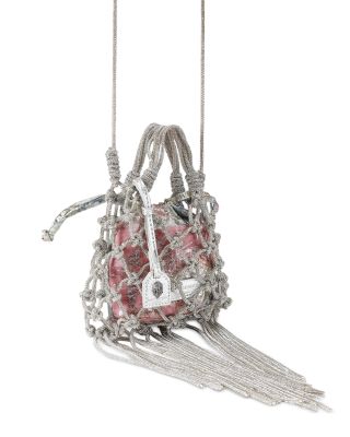 Mini Macram&eacute; Crystal Bag