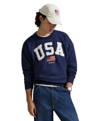 Unisex Vintage Fit Flag Fleece Sweatshirt