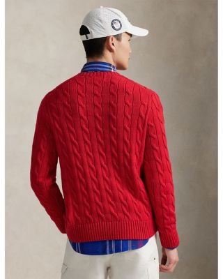 Cable Knit Flag Sweater