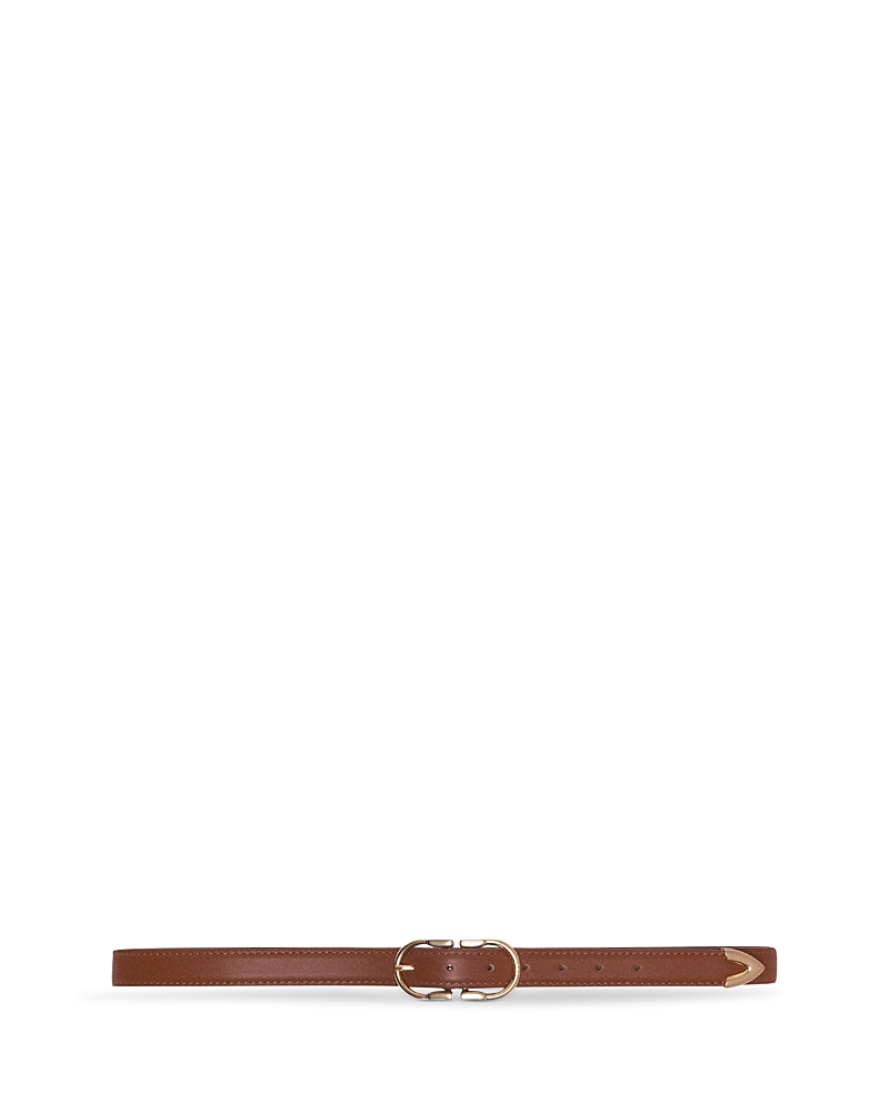 Maje Women's Double Buckle Leather Belt