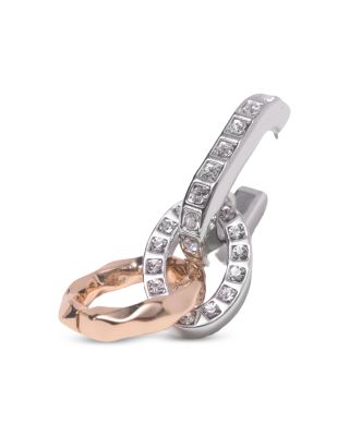 Rhinestone Link Drop Earrings