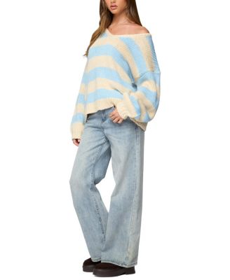 Tracie Striped Oversized Sweater