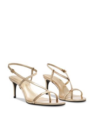 Women's Azure Metallic High Heel Sandals