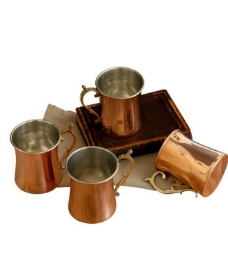 Vintage Inspired Cocktail Mugs, Set of 4