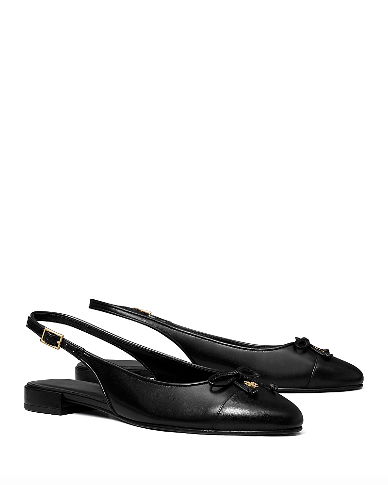 Tory Burch Women's Cap Toe Slingback Ballet Flats