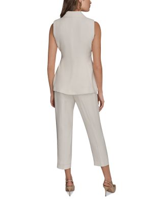 Belted Sleeveless Blazer