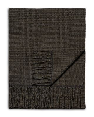 Check Merino Wool Scarf